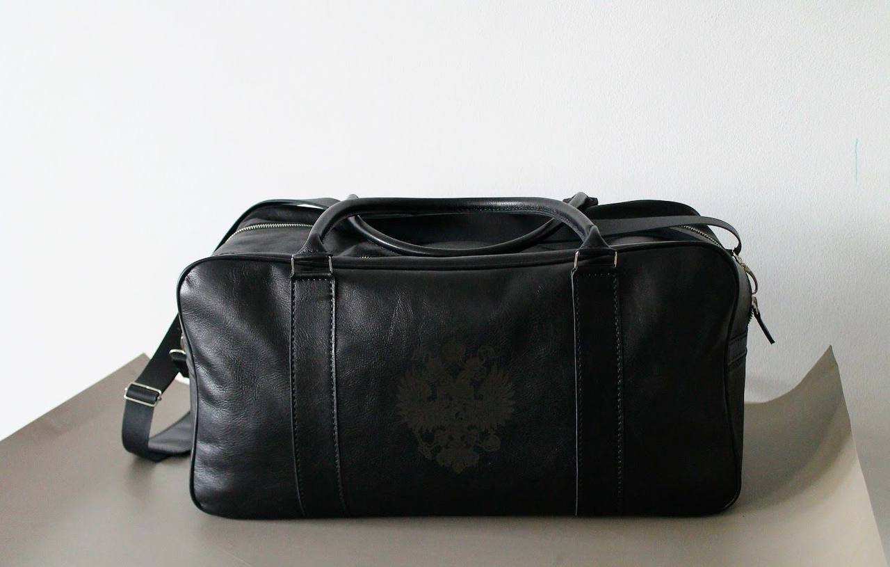 Imperial Black Leather Duffle