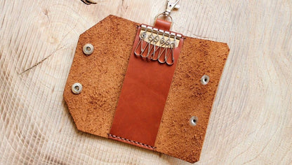 Auburn Leather Key Case